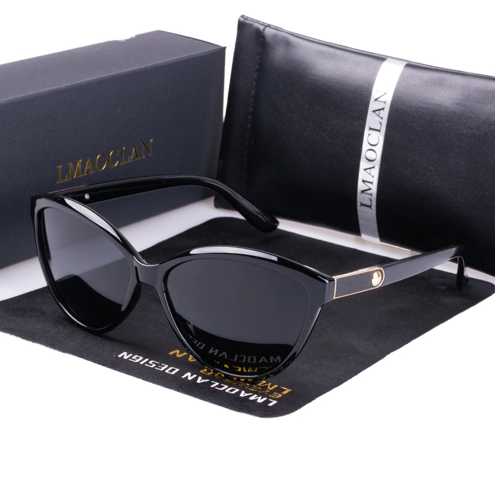 Cat Eye Women's Polarized Sunglasses Vintage Modern Design