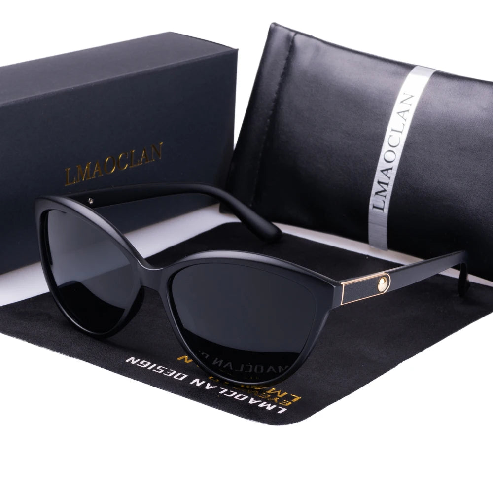 Cat Eye Women's Polarized Sunglasses Vintage Modern Design