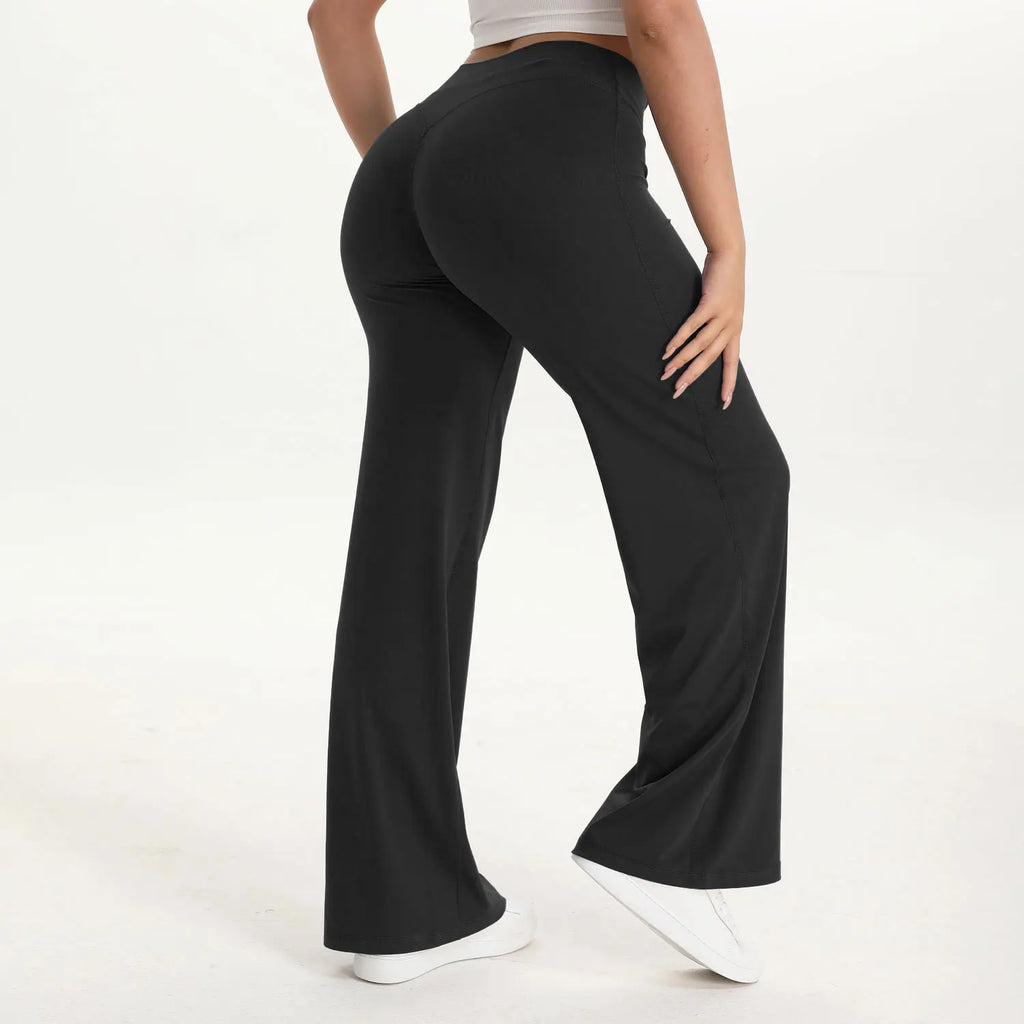 Comfort Flared Leggings Yoga Tights Casual Gym Pilates Sports Fitness