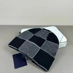 Beanie Chequered Knit Cuff