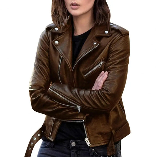 Classic Motorbike Jacket Women's Bikie Top-Keep Melbourne Marvellous Official Store