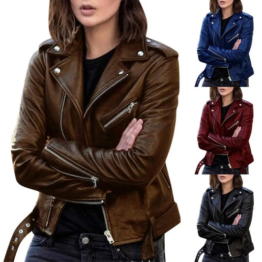 Classic Motorbike Jacket Women's Bikie Top-Keep Melbourne Marvellous Official Store