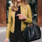 Classic Motorbike Biker Jacket Women's