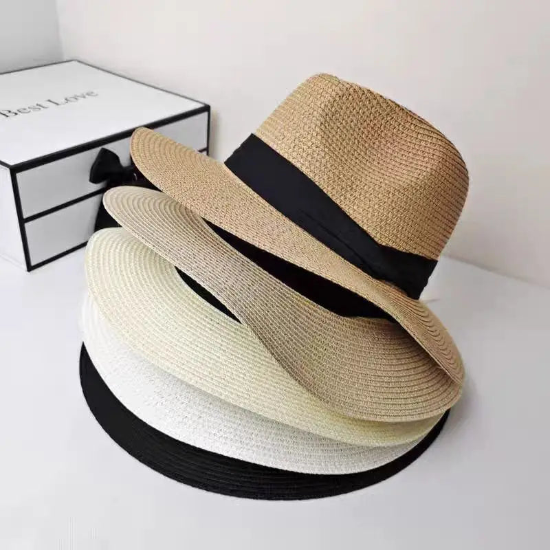 Classic Panama Hat Large Size Wide Brim Fedora