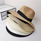 Classic Panama Hat Large Size Wide Brim Fedora