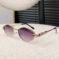 Classy Hexagon Rhinestone Sunglasses Punk Retro Style