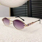 Classy Hexagon Rhinestone Sunglasses Punk Retro Style