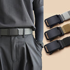 Canvas Belt Automatic Buckle For Cargo Pants Jeans Tactical Tradies Shorts Workwear