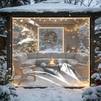 Clear Waterproof Tarp Rain Cover Transparent Multi Purpose Canopy