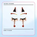 Clown Face Tattoo Temporary Sticker Party Makeup