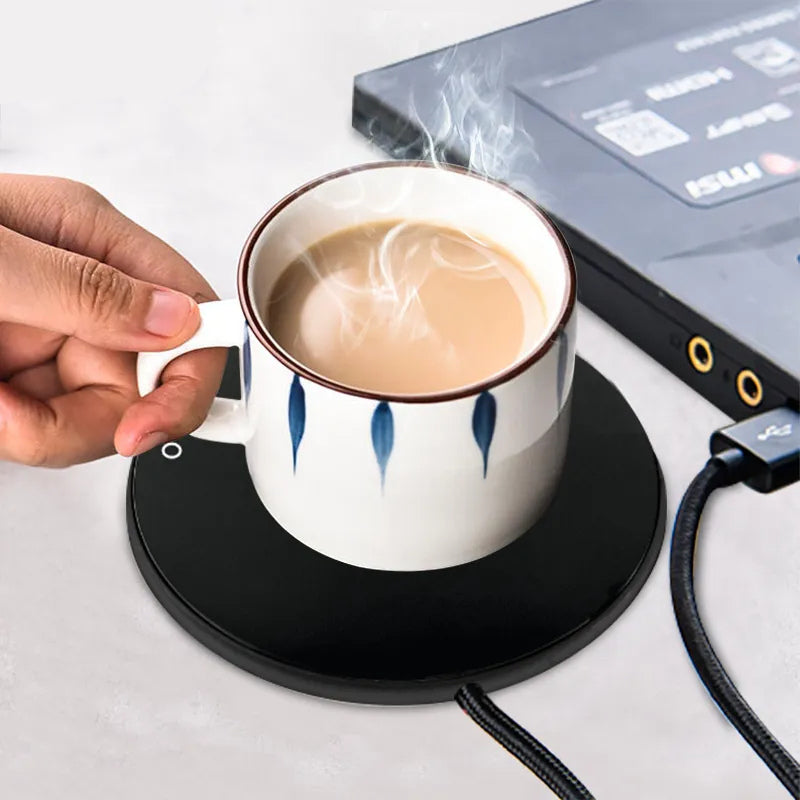 Coffee Warmer USB Cup Heater 3 Modes Auto-Off Keep Warm Tea Beverages
