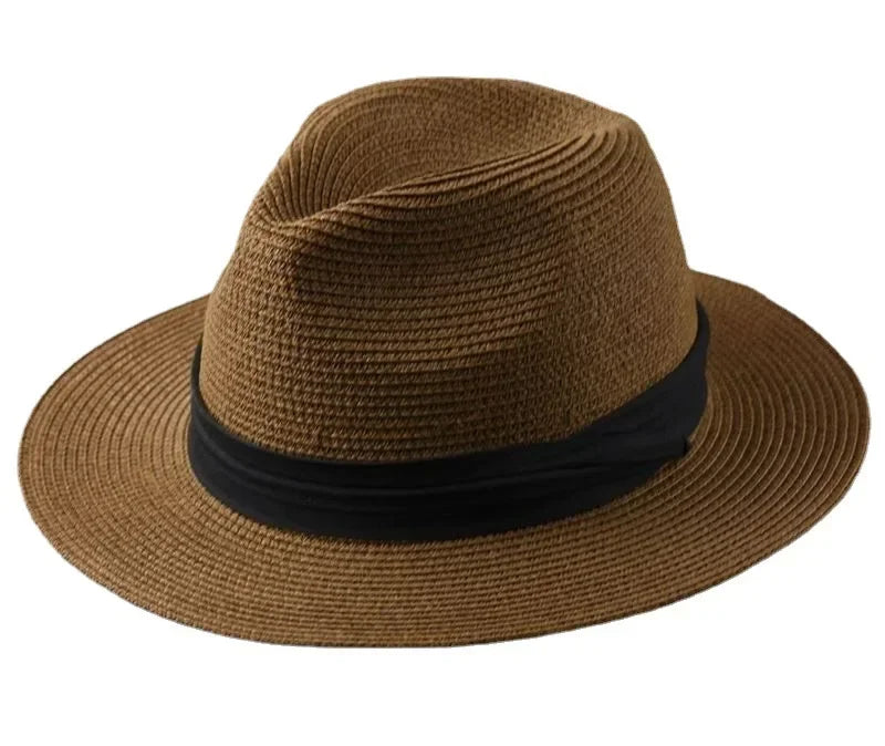 Classic Panama Hat Large Size Wide Brim Fedora
