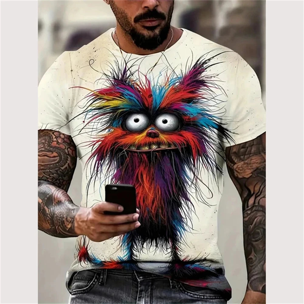 3D Printed Funny Graphic Urban Design T-shirt