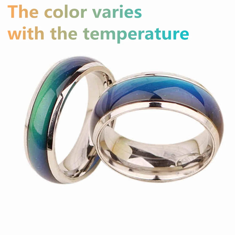 Two rings with a gradient color effect on a white background