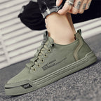 Comfort Slip On Ice Silk Canvas Sneakers With Elastic Laces