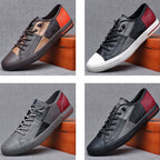 Soft Sneakers with Elastic No-Tie Laces Funky Patchwork Design