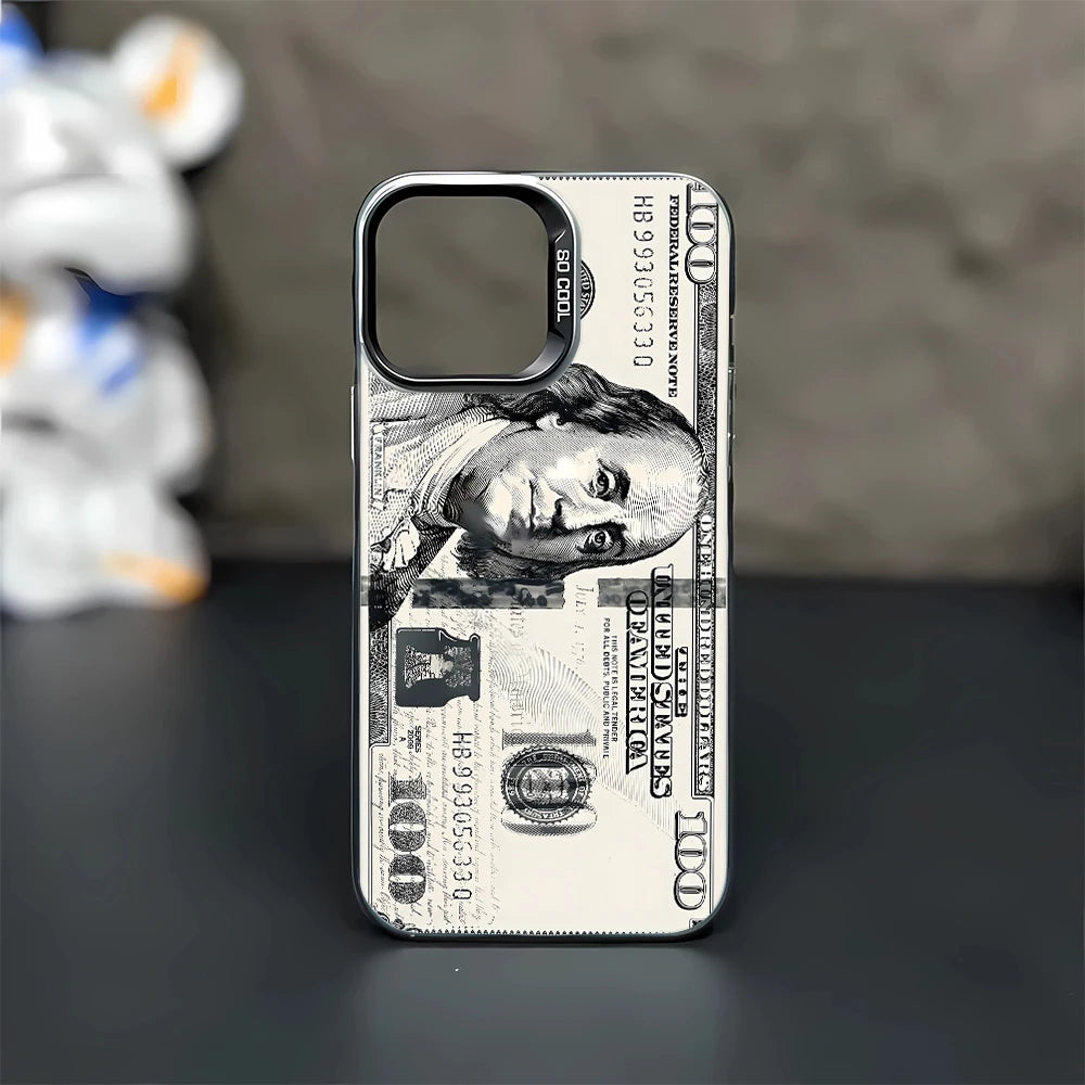 $100 Bill Money Print Phone Case – Luxury Cash Design Cover for iPhone