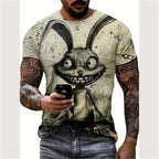 3D Printed Funny Graphic Urban Design T-shirt