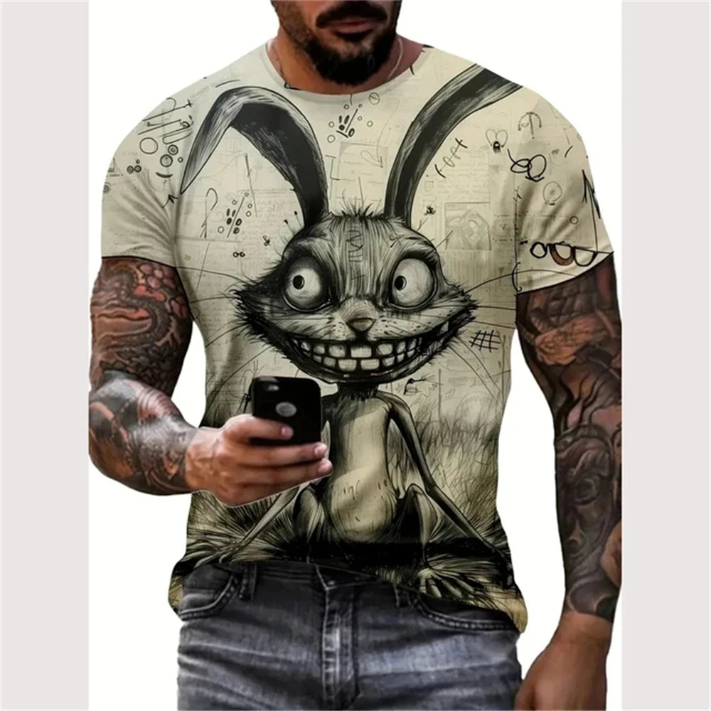 3D Printed Funny Graphic Urban Design T-shirt
