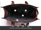 Crocodile Print Tote Crossbody Handbag Office Work Travel Bag Large Capacity