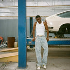 Angel Jeans Retro Baggy Cupid Angels Unisex