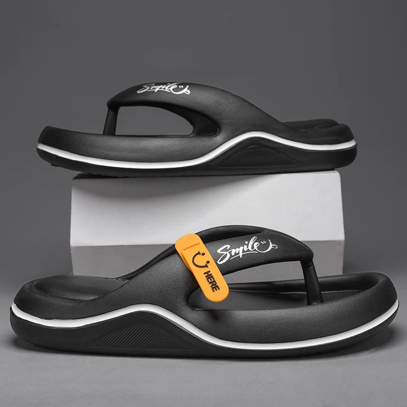 Cushioned Thick Soft Beach Flip Flops Summer Thongs
