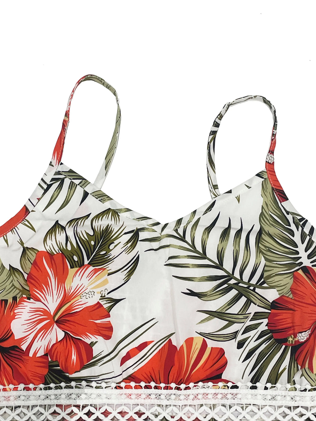 Women's Drapey Floral Print Slip Dress - Beach Style