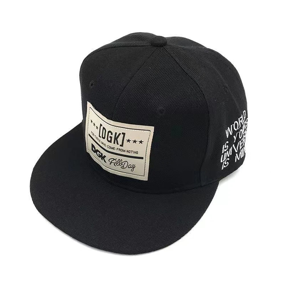 Hip Hop Embroidered Flat Brim Cap