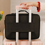 Deluxe Travel Makeup Bag Portable Cosmetics Beauty Case with LED Mirror