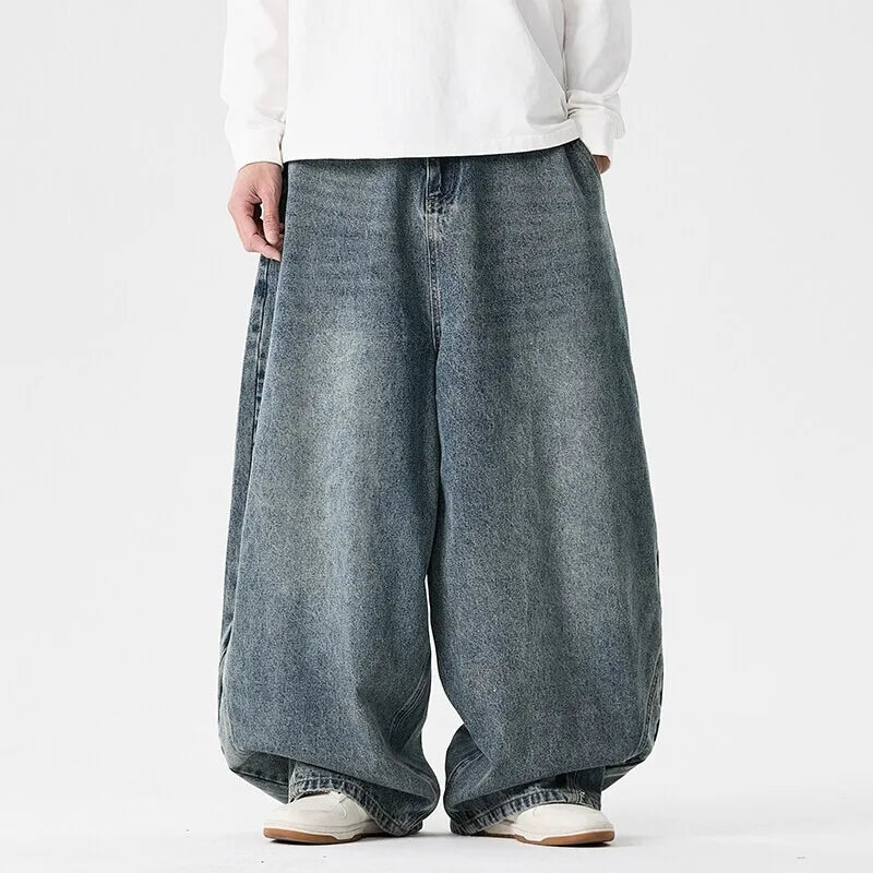 Wide Baggy Denim Jeans Barrel Leg Oversized