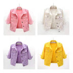 Denim Jacket Jeans Casual Top Plus Sizes Women's