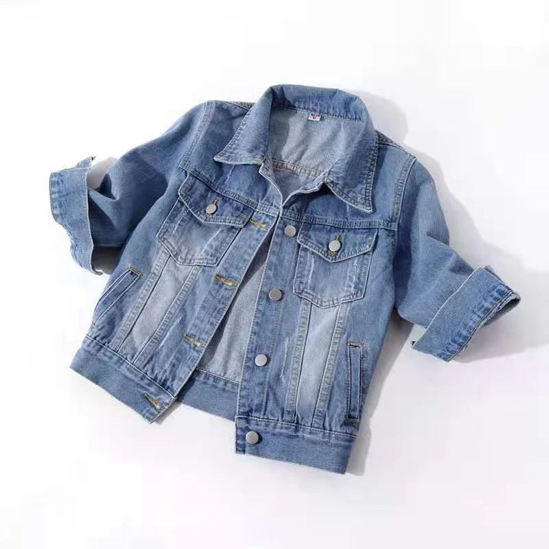 Denim Jacket Jeans Casual Top Plus Sizes Women's