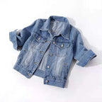 Denim Jacket Jeans Casual Top Plus Sizes Women's