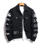 Denim Jeans Fashion Jacket With Patches Choose To Be Kind