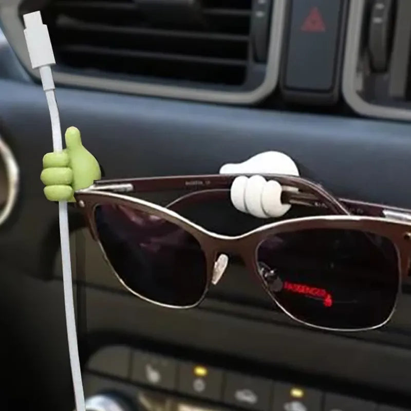 Desk Cable Organiser Tumb Hooks Cord Keys Sunglasses Tidy Multi Pack