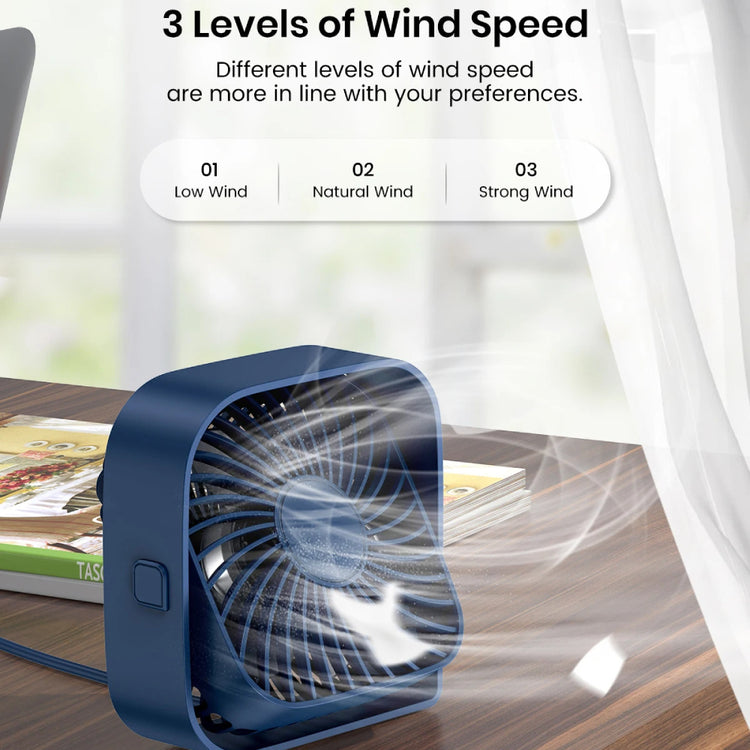 Desk Mini Cooling Fan Personal USB 3-Speed Adjustable Wind Flow – Keep ...