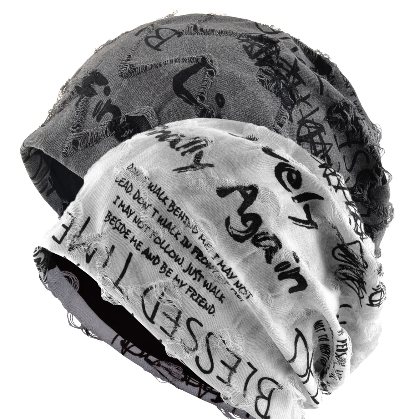 Be My Friend Beanie | Skully Frayed Distressed Edges Unisex