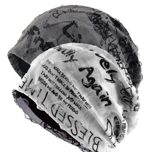Be My Friend Beanie | Skully Frayed Distressed Edges Unisex