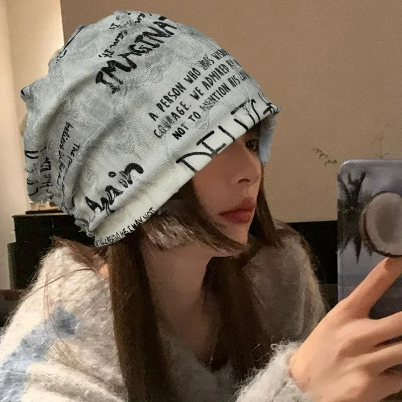 Be My Friend Beanie | Skully Frayed Distressed Edges Unisex