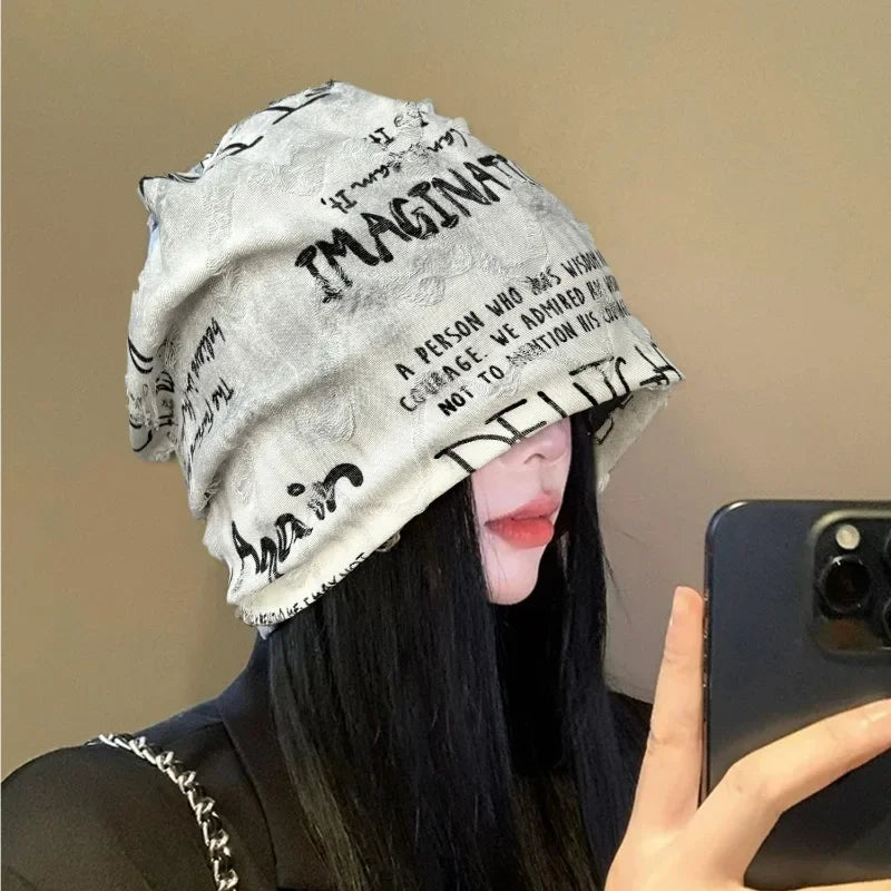 Be My Friend Beanie | Skully Frayed Distressed Edges Unisex