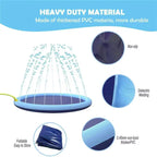 Dog Water Fountain Sprinkler Pets Toy Swimming Pool - Keep Cool