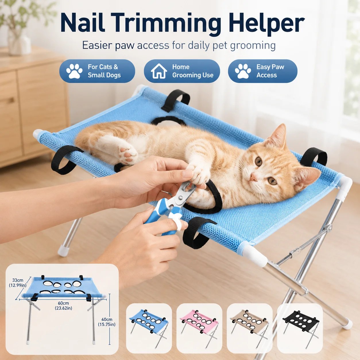 Dog Washing Stand Pet Hammock Grooming Stand Foldable