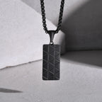 Dog Tag Pendant Necklaces Stainless Steel Military Style