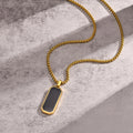 Dog Tag Pendant Necklaces Stainless Steel Military Style