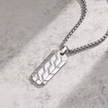 Dog Tag Pendant Necklaces Stainless Steel Military Style