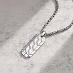 Dog Tag Pendant Necklaces Stainless Steel Military Style