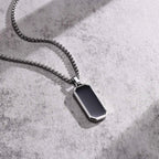 Dog Tag Pendant Necklaces Stainless Steel Military Style