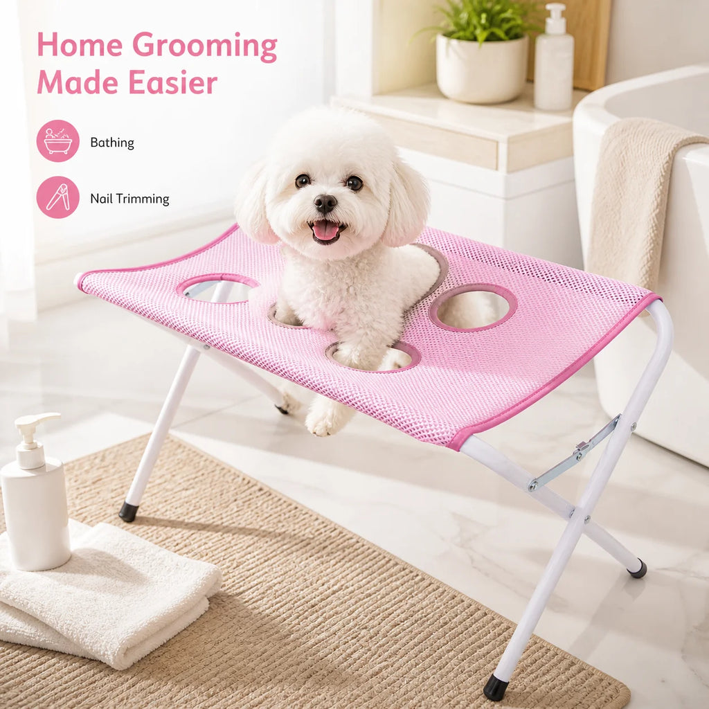 Dog Washing Stand Pet Hammock Grooming Stand Foldable