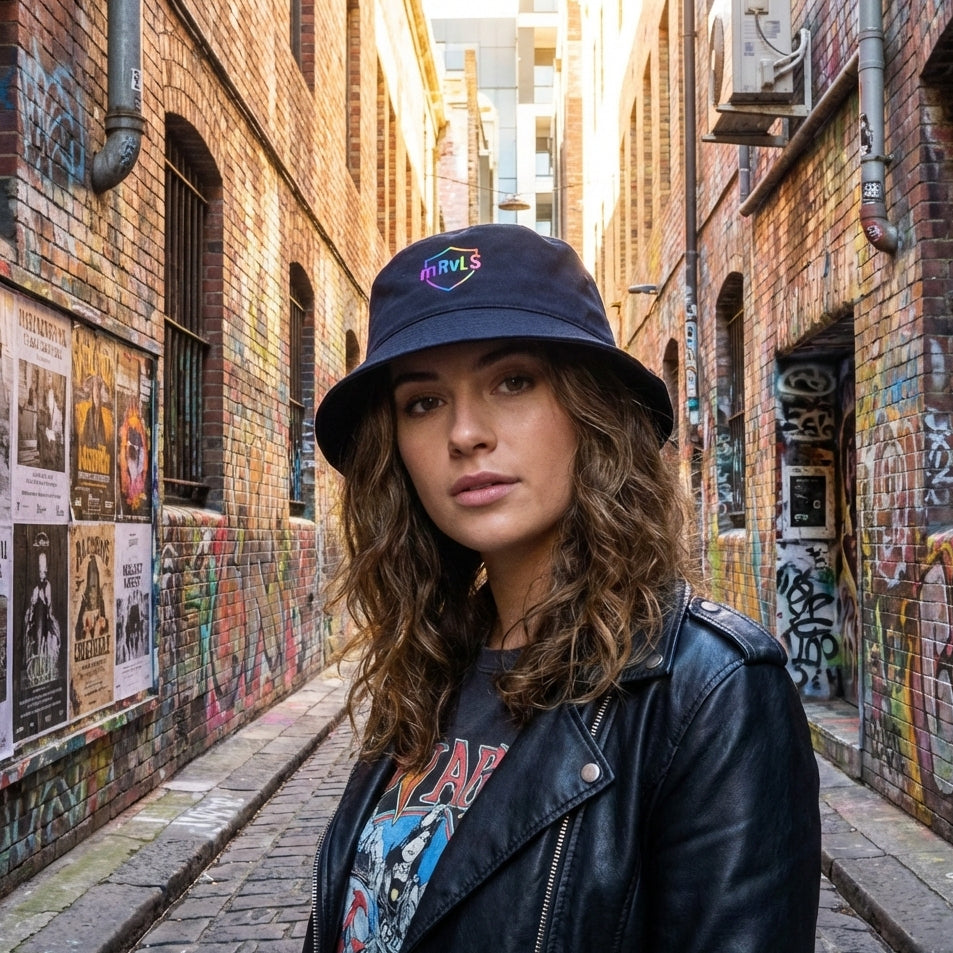 mRvLS Marvellous Bucket Hat Techno