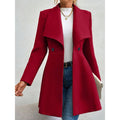 Cinched Waist Coat French Lapels Jacket